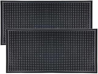 Bar Mat Spill Mat for Home Bar Decor for Home Durable Rubber 12" x 6" Small Large Home Bar Accessories Bar Gifts Bar Mats for Countertop(2 Pack)