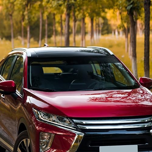 Image of Universal Front Rear Windshield Window Banner Vinyl Decal Transparent Window Sticker Car Window Body Trunk Headlight Decoration Sticker Black