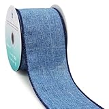 CT CRAFT LLC Burlap Fabric Wired Ribbon 2.5