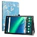 Produktbild LiuShan Kompatibel mit TOSCIDO P20 hülle,LNMBBS P30 hülle, Folding PU Leder Tasche Hülle Case mit Ständer für TOSCIDO P20 / LNMBBS P30 10 Inch Tablet,Almond Blossom