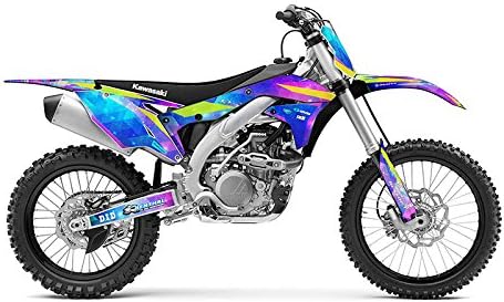 All Years KDX 50 Space KADET Galaxy Senge Graphics Complete Kit Compatible with Kawasaki