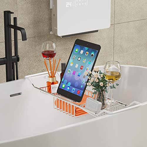 iPEGTOP Stainless Steel Bathtub Caddy Tray - Thumbnail 2