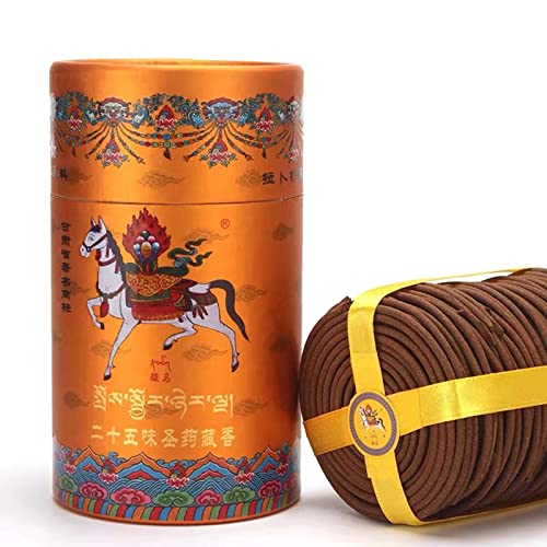 Tibetan Incense Coils - Composed Of 25 Natural Plants - 94 Coils 4 Hours Burning Time - Used For Relaxation,Meditation, Exorcism，Attracts Money，Increase Spirituality #TOP7