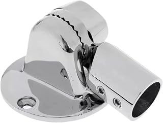 Handrail Tee 4pcs 316 Stainless Steel Antenna Base for Marine Applications Adjustable for 7/8 Inch (22mm) Antennas with Polished Finish