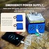 Compact Charging Stove with Thermal Power Generation, Waterproof Foldable Camping Stove, for Emergency Power Supply