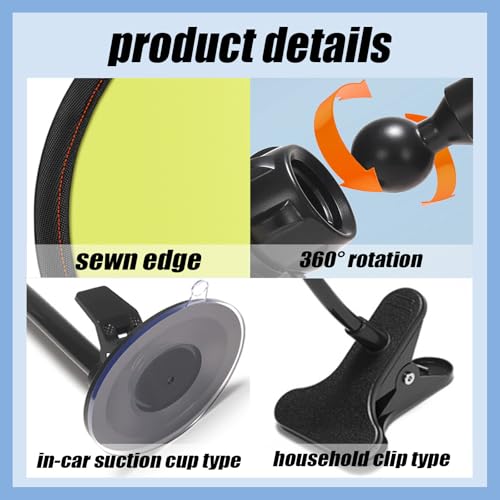 image for ZHIYUEJING Adjustable Office Cubicle Accessories,2-in-1 Suction Cup & 