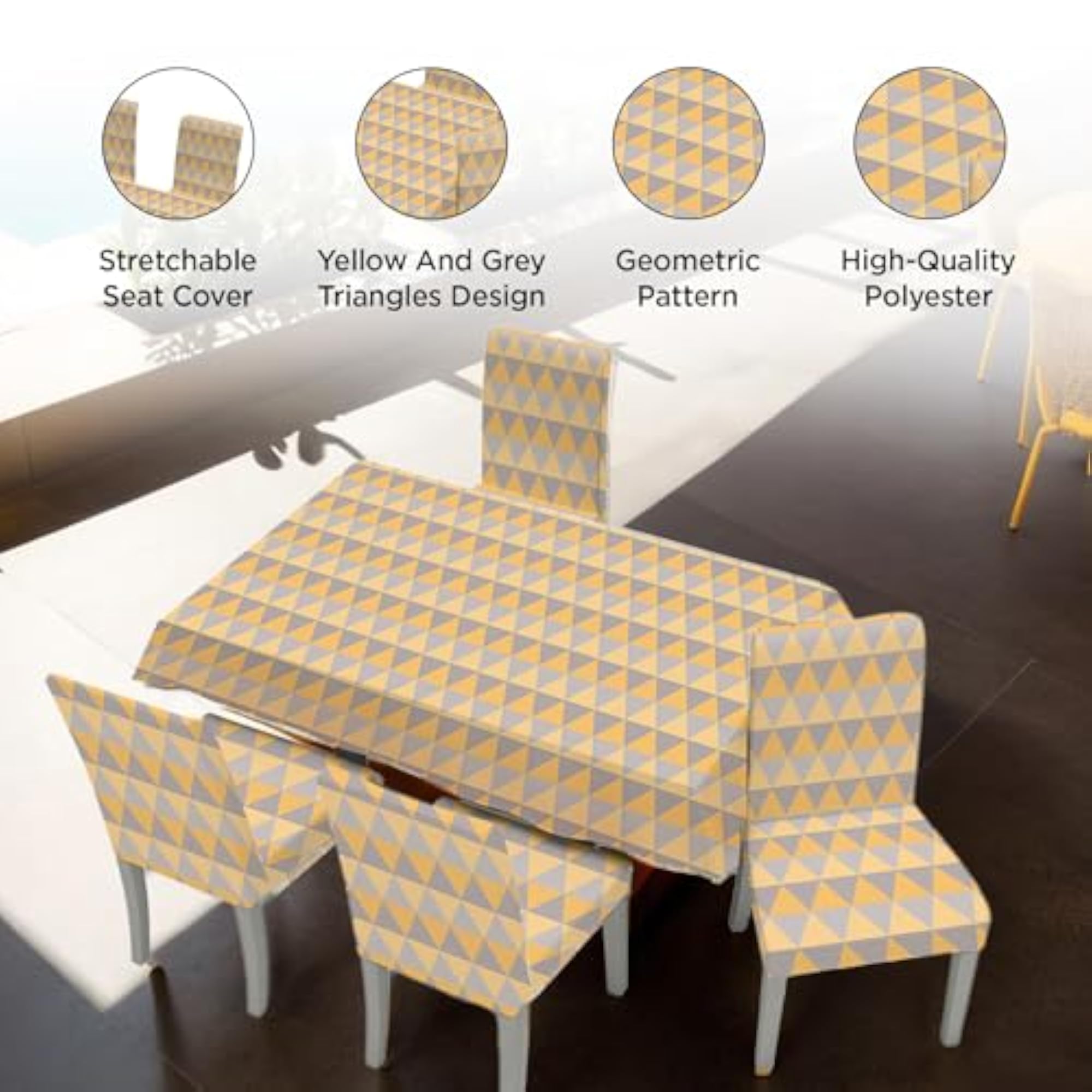 Dining Table Cloth 4 Seater Cover Set