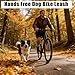 Dog Bike Leash, Dog Hands Free Bicycle Attachment Shock-Absorbing with Adjustable Length Heavy Duty Safety for Outdoor