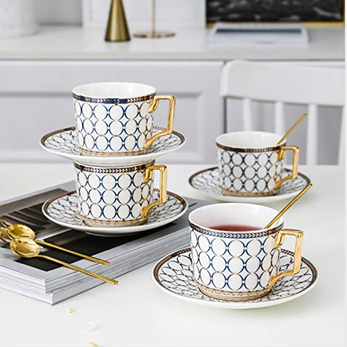 Infuseur bouilloire théière céramique et tasse de café à poignée dorée thermo-résistante - 4