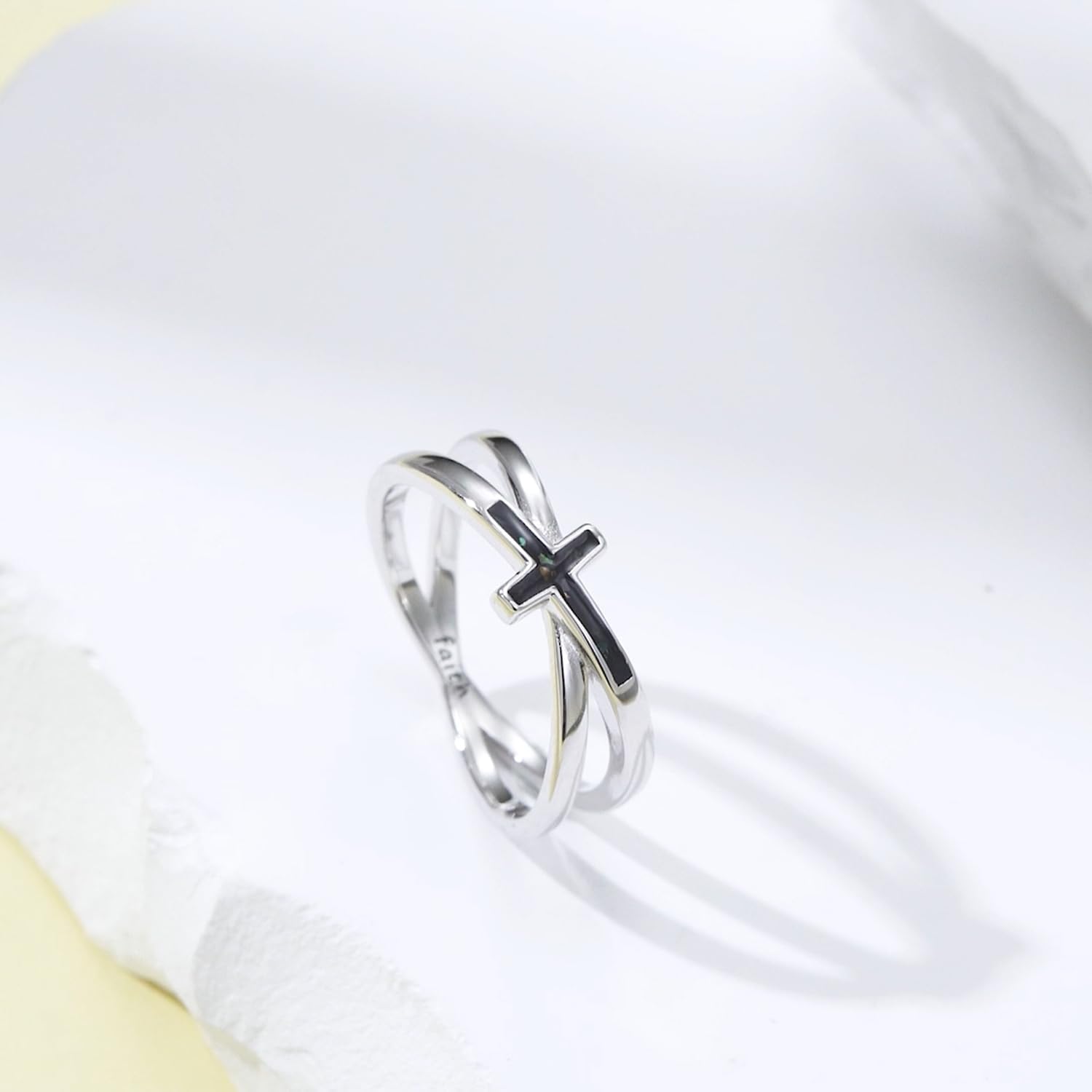 Cross Rings for Women 925 Sterling Silver Faith Cross Rings Christian Religious Jewelry Gifts for Men
