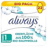 always Ultra Binde Größe 1 Cotton Protection Normal mit Flügeln...