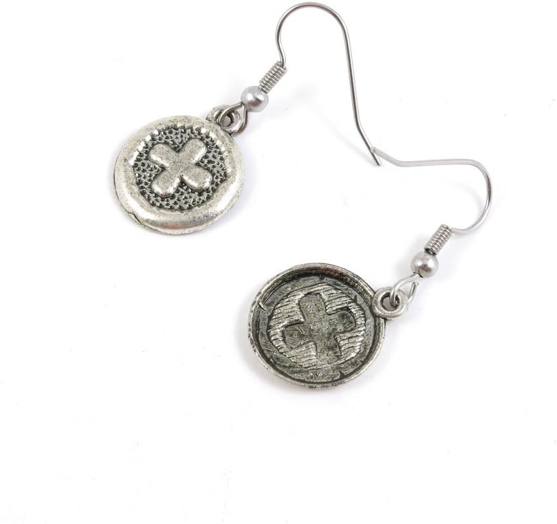 50 Pairs Cross Signs Ear Hooks Earring Supply Jewelry Making Charms N8IE8