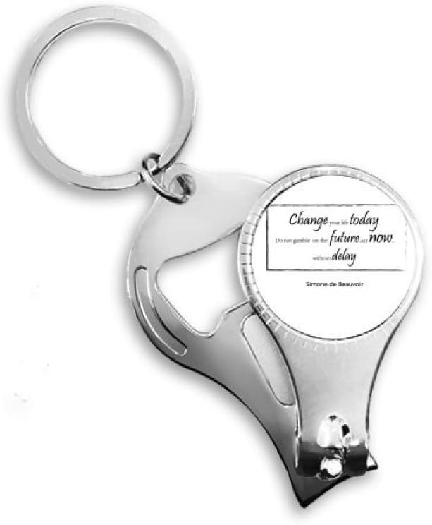 Change Your Life Today Quote Nail Nipper Ring Key Chain Bottle Opener Clipper Change Your Life Today Quote Nail Nipper Ring Key Chain Bottle Opener Clipper