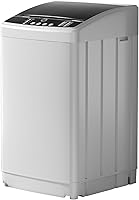 Vista 1 de Lavadora completamente automática de 21 libras, lavadora portátil de 2.5 pies cúbicos con bomba de drenaje, 10 programas de lavado y 8 niveles