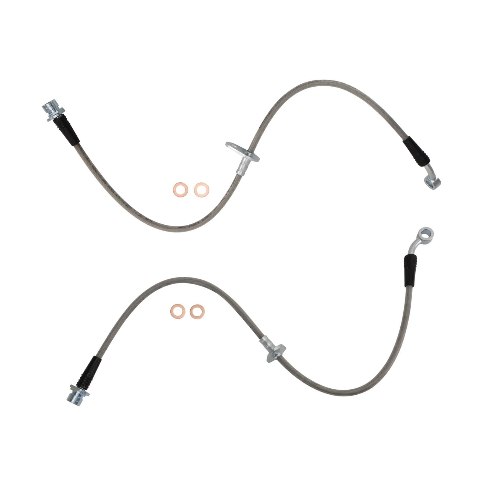 TRQ Front Performance Brake Hose Set
