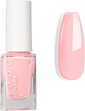 Pink Nail Polish - Bright Pink Nail Varnish - Summer Coloured Pure Pink Quick Dry Nail Varnish - Long Lasting & Chip Resistant Nail Polish, No Need Cure DIY Home Manicure