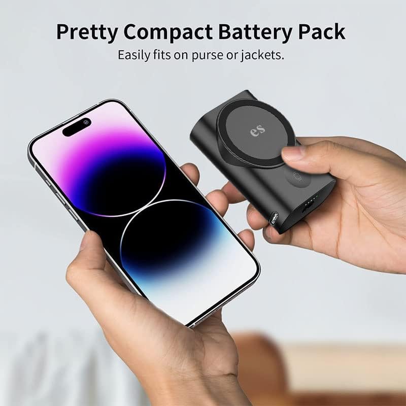 Image of eller sante Wireless Charger 3in1 23W Magnetic MagSafe Charger for iPhone 15 /15 Plus /15 Pro /15 Pro Max, iPhone 14 /14 Plus /14 Pro /Max, iPhone 13 /12 Series Fast Charging Adaptor- Black