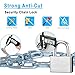 VNAKER Security Chain and Lock - 39 Inch Heavy Duty 8mm Galvanized Anti-Rust and Anti-Theft Chain With Padlock for Bike, Bicycle, Scooter, Motorcycle, Door, Gate, Fence