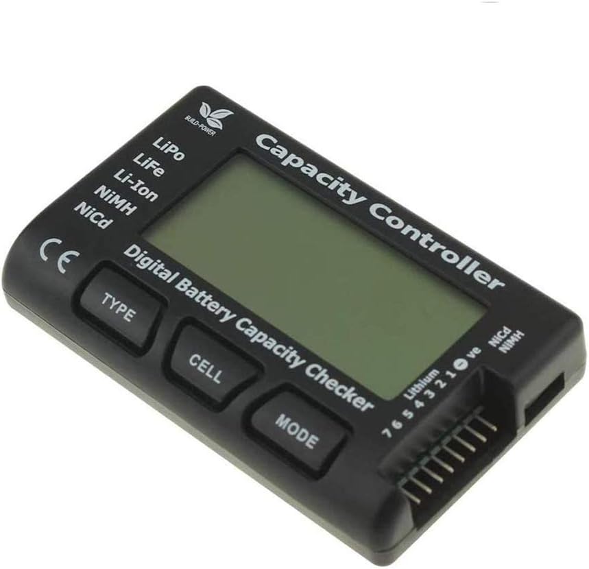 Lipo Battery Capacity Checker, CellMeter-7 Digital Lipo Battery Balance Tester Controller Tester for NiMH Nicd Life LiPo Li-ion Battery (2-7 Cells) 11