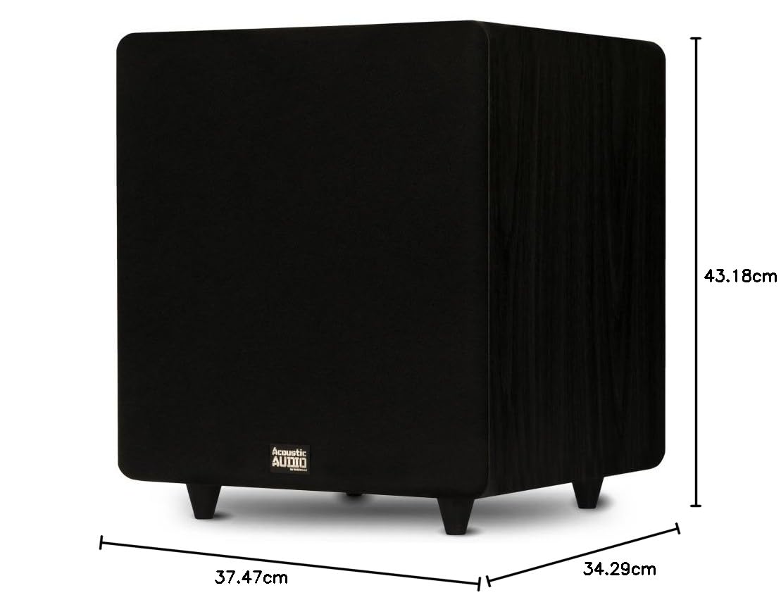 Goldwood Lfe - Subwoofer de Audio acústico (PSW300-8), Color Negro
