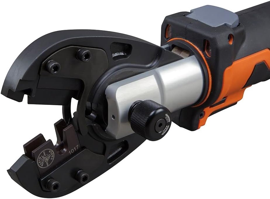 Klein Tools BAT207T5 Bolt Cutter, Power Tool Runs on 20V DeWALT 2 Ah Batteries, Cuts 3/8-Inch EHS and Grade 8 Bolts with 7-Ton Force