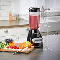 BLACK+DECKER Crush Master Blender, 10-Speeds with Stainless Steel Blades, Black, BL2010BP — image 7