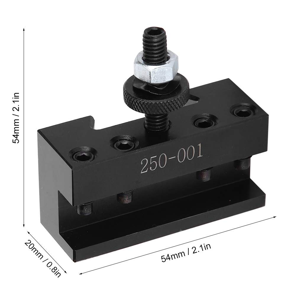 Portautensili a Cambio Rapido, Mini Utensili per Tornio, Portautensili per Tornio Durevole in Acciaio ad Alto Tenore di Carbonio con Tornitura CNC, ca. 1,3 cm/0,5 Pollici(250-001)