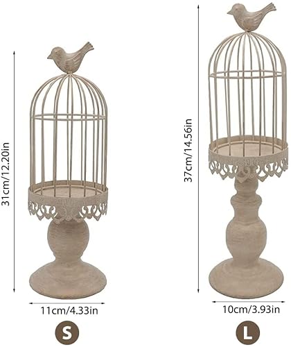 Haiqings Retro European Iron Bird Cage Candle Holder Candlelight Dinner Romantic Tealight Candlestick Home Decoration Wenfeng1991 #TOP5