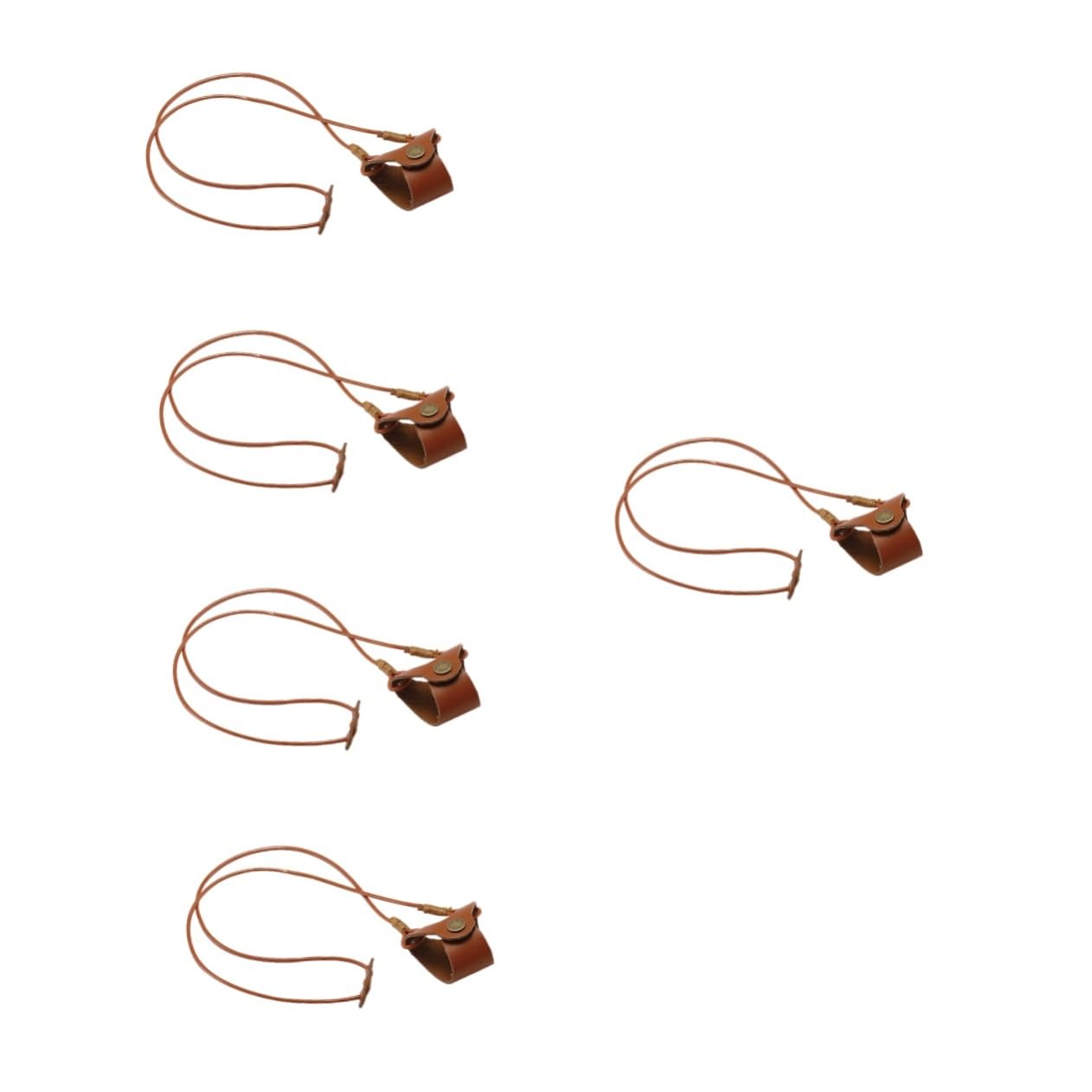 Hemobllo 5piezas Soporte De Gafas De Cuello De Piel Sintética Correa Para Gafas De Sol y Graduadas Accesorio De Moda Para Mujeres Sin Complicaciones