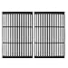 bbq factory JGG662 Replacement Cast Iron Cooking Grid Porcelain coated Set of 2 for Select Gas Grill Models By Char-Broil, Brinkmann, Charmglow, Broil-Mate, Grill Pro, Grill Zone, Sterling, Turbo, Grill Chef and Others