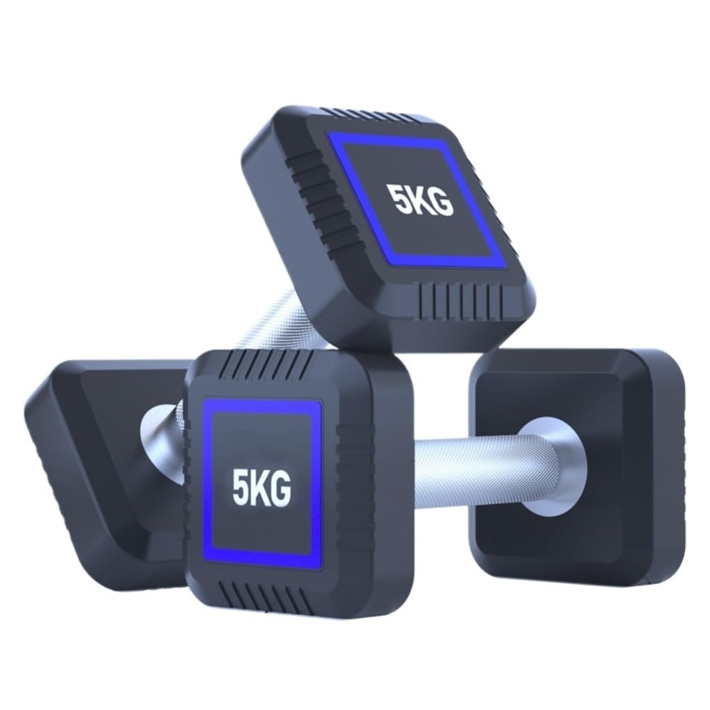 Fitness Dumbbells Square PU Dumbbell Gym High-end Dumbbell Professional  Strength Training Fitness Equipment For Men And Women Fitness Equipment