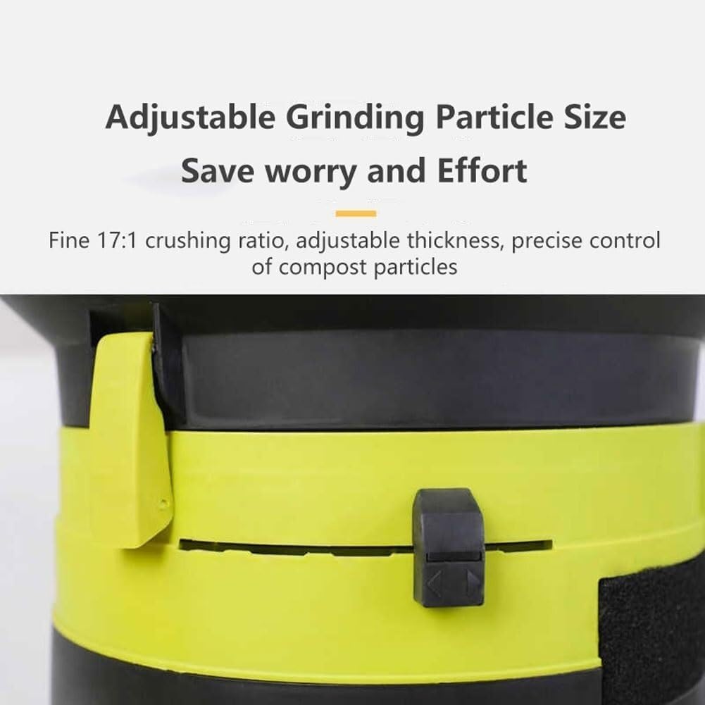 Electric Leaf Mulcher Shredder,2500W Garden Leaf Compost Crusher with Wheels and Storage Bag,8000rpm Electric Chipper,Easy Leaf Cleanup