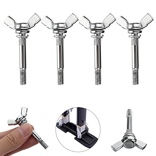 4Pcs Wing Head Bolts Wingbolts Nut Butterfly Screw Replacement Stilts Accessory