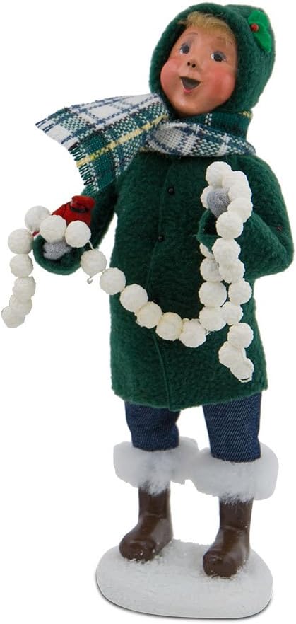 Byers' Choice Family with Cardinals Boy Caroler Figurine #111B from The Specialty Families Collection