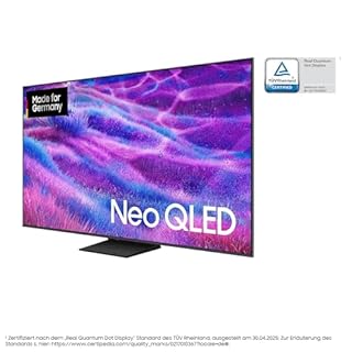 Samsung Neo QLED 4K QN80F 55 Zoll (138 cm) Mini LED Fernseher, NQ4 AI Gen2 Prozessor, Quantum Matrix Technology Core, 4K Upscaling, Dolby Atmos, Knox Security, Samsung Vision AI Smart TV