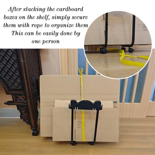 Support de chariot en carton portable et robuste avec roues - 5