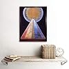 Artery8 Hilma Af Klint Group X No 1 Altarpiece Abstract Art Print Framed Poster Wall Decor 12x16 inch #1
