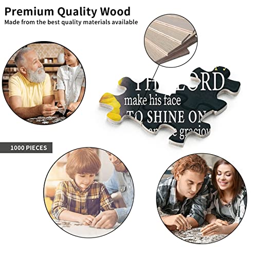 300 Piece Sunflower Puzzle For Adults Retro Sunflowers Inspirational Quote Wooden Jigsaw Puzzles For Teenagers And Adults Family Activities Games 300Pcs #TOP7