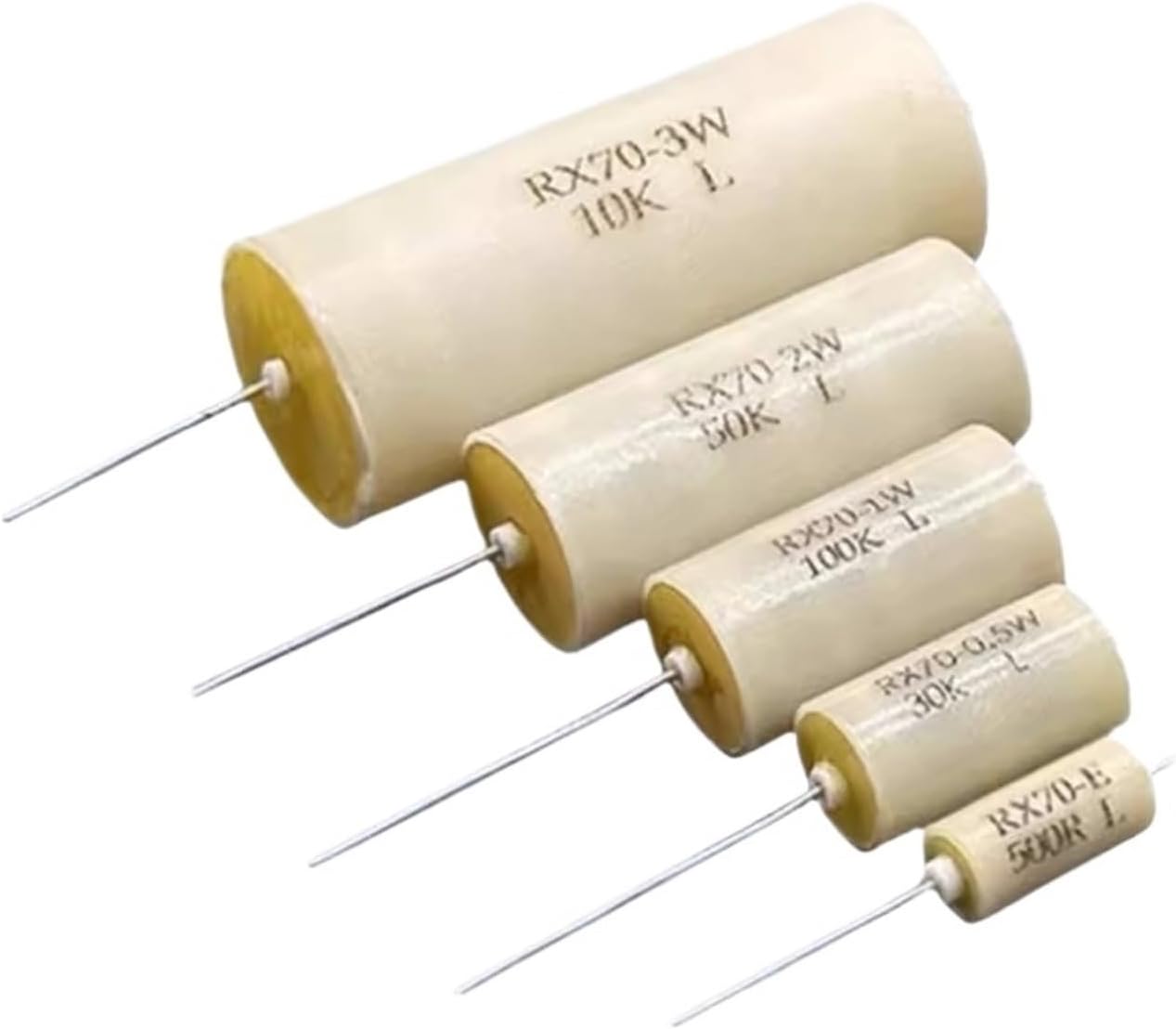 1PCS RX70 Winding Resistor 0.25W 1/4W 0.01% Sampling Resistance 1R 2R 5R 10R 15R 20R 30R 50R 100R 150R 200R 400R 500R 1K 1.2K 1M(1pcs 0.5W 400R)