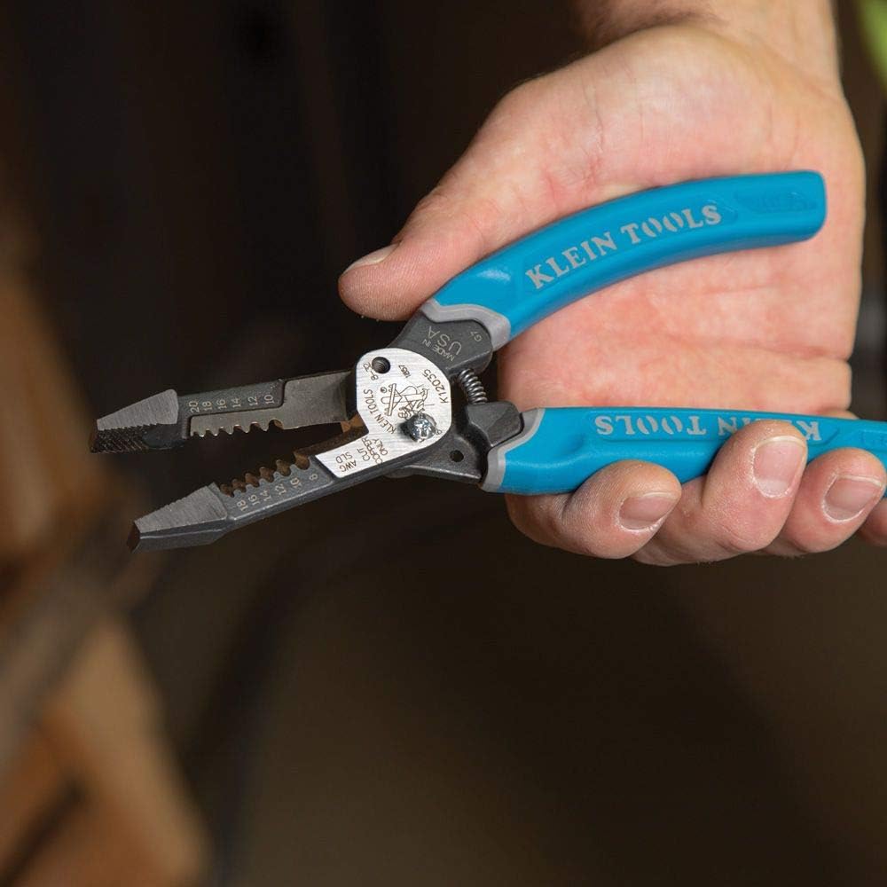Klein Tools K12035 Klein-Kurve Wire Cutters, Heavy Duty Wire Stripping Tool - - 