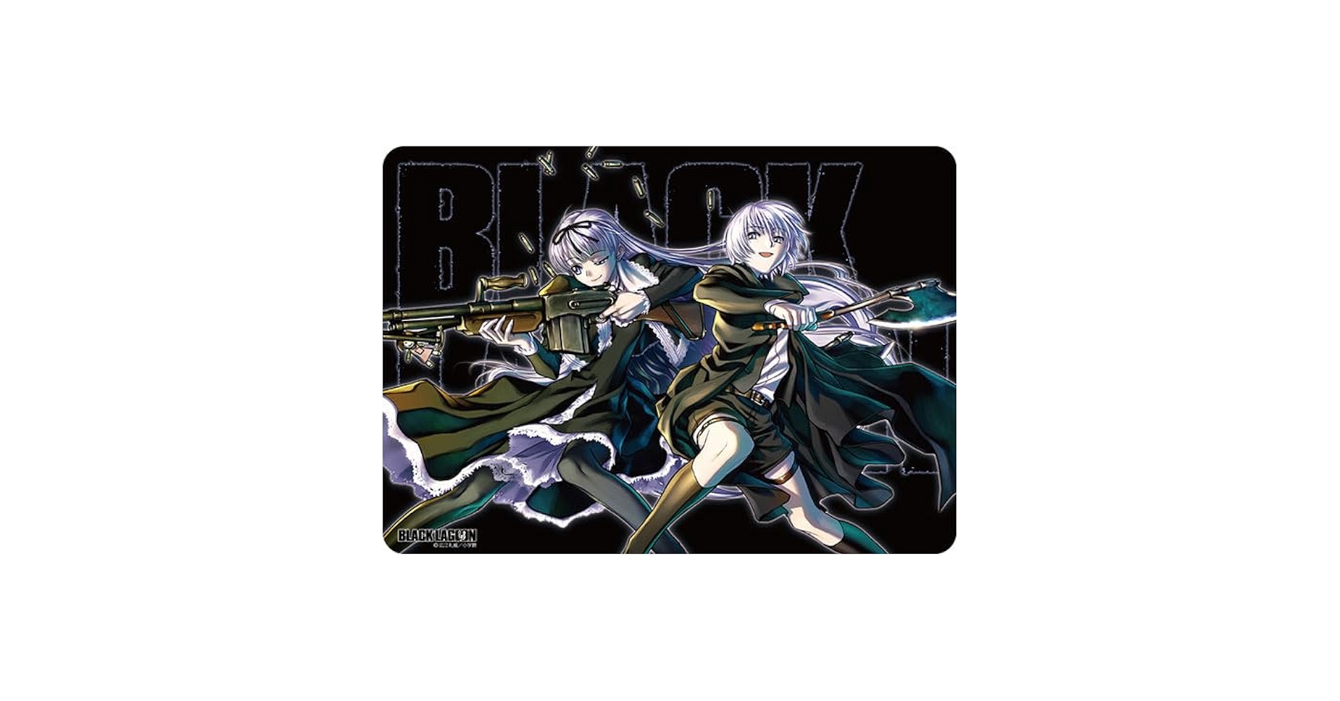 ブラックラグーン　ヘンゼルとグレーテル　ラバーマット　プレイマット　デスクマット Amazon.co.jp: ブラックラグーン キャラクター万能ラバーマット