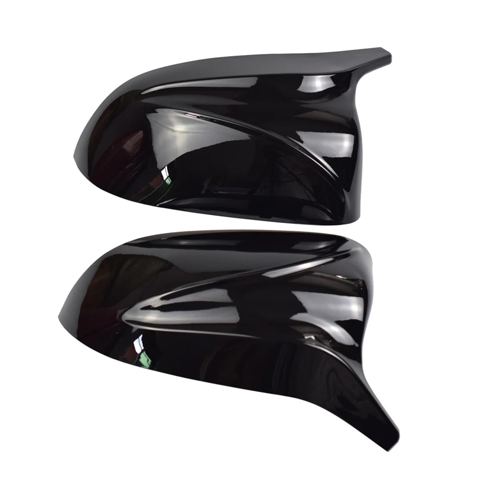 Auto Spiegelkappen Für X3 G01 X4 G02 X5 G05 X6 G06 X7 G07 | Auto Auto Rückansicht Seitenspiegel Abdeckung Trim Bright Black Carbon Style(Carbon)