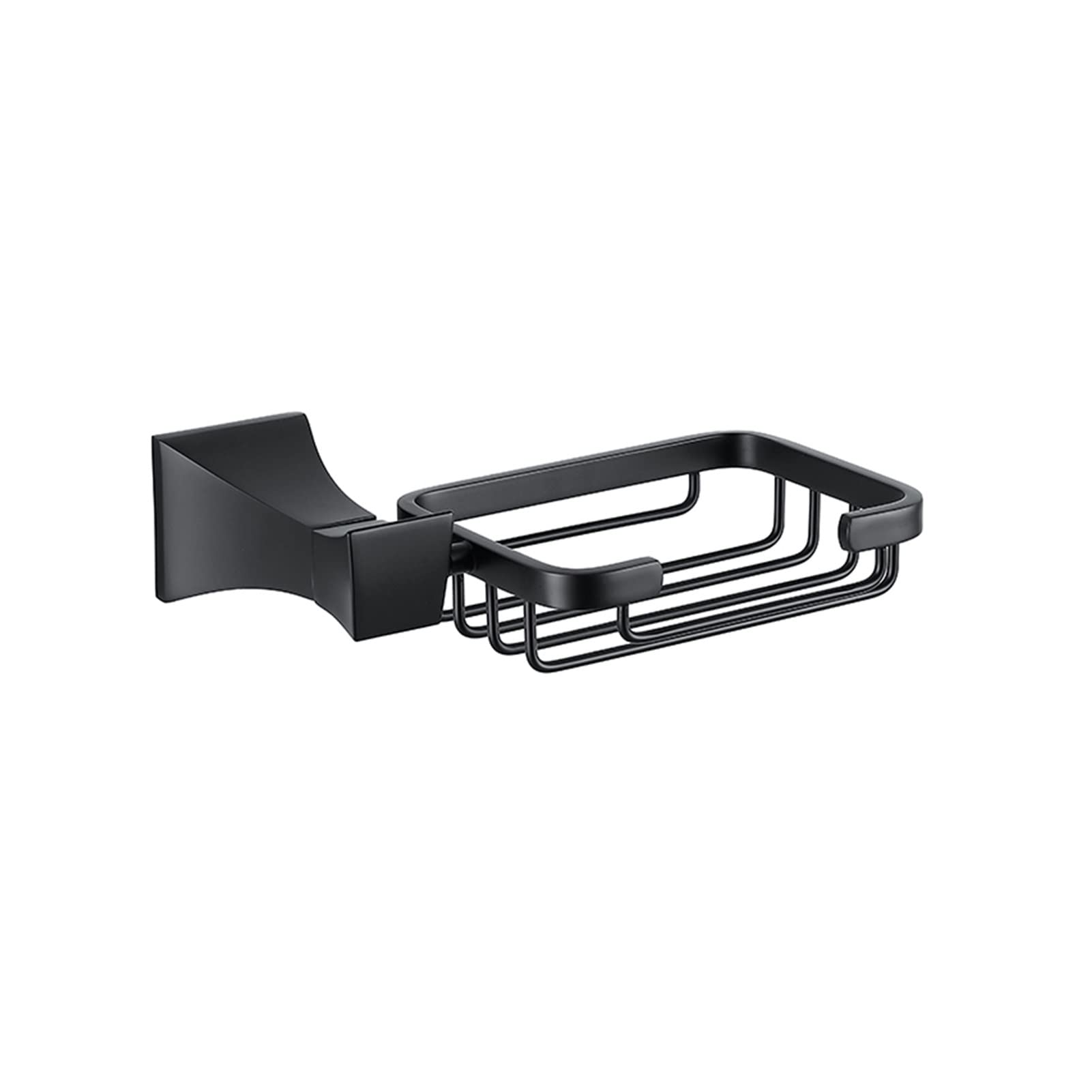 Jabonera Jabonera, jabonera, 1 Pieza Jabonera, Soporte for jabón Jabonera montada en la Pared Jabonera Cesta Jabonera Pulida en Oro Negro Mate Accesorios de baño Jaboneras(Black)