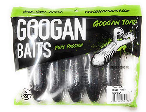 Hot Spot Googan Baits GTD-BLF Toad Black Flash, Multi, one Size