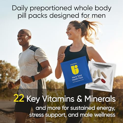Men's Total Health Pack Daily Multivitamin Supplement, Energy, Stress Support, Krill Oil, 22 Key Vitamins & Minerals, Vit D, C, B12, E, A, B6, K, Biotin, Zinc, Astaxanthin (30 Pack) - Image 3
