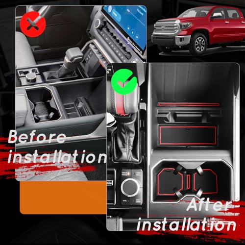 Auovo portavasos interior compatible Toyota Tundra 31 piezas miniatura 3