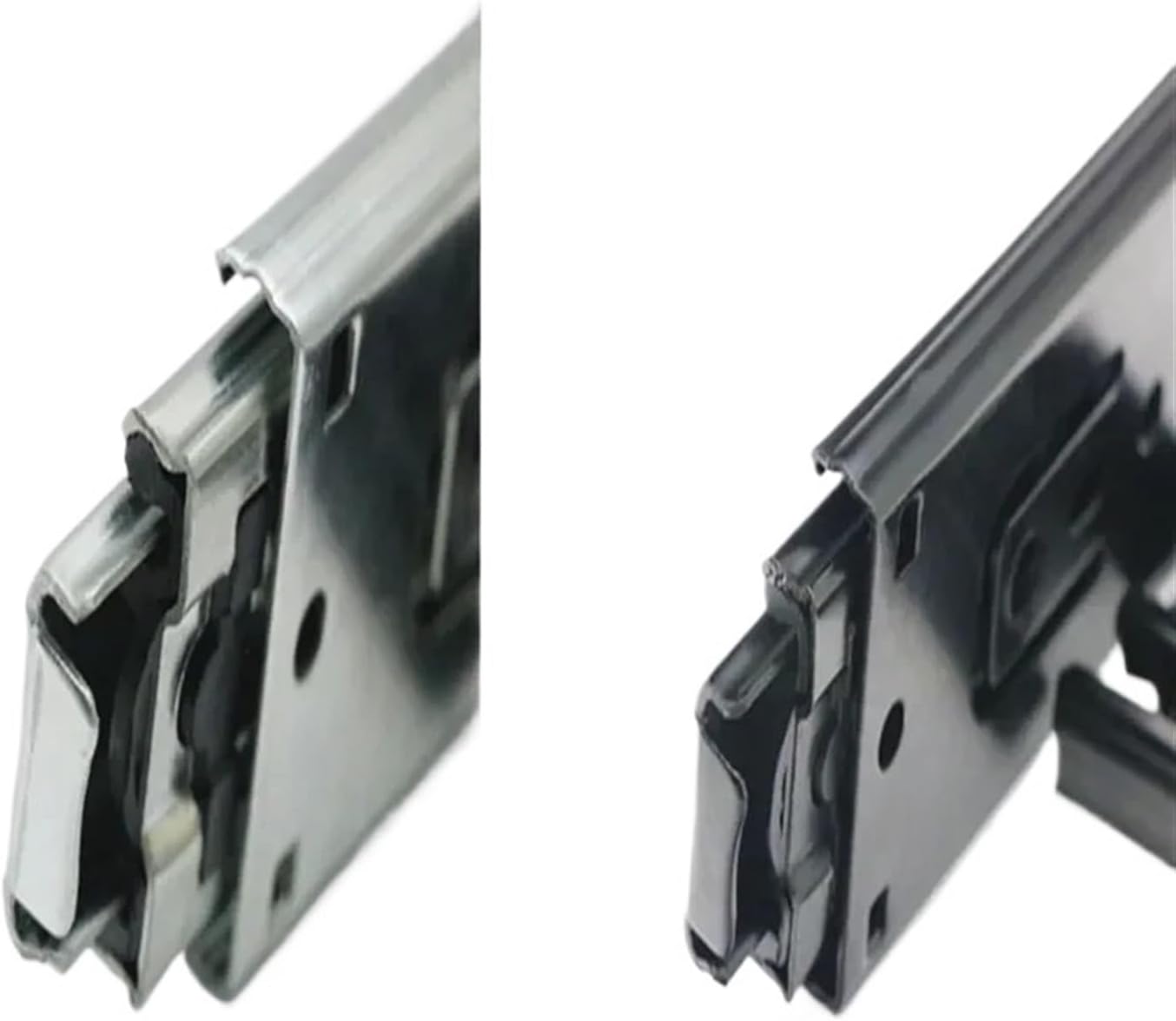 Side Mount Cabinet Runners Glides Short Drawer Slides Full Extension Guide Rail Cupboard Furniture Hardware Set Accessories for Home Kitchen Steel(10cm)