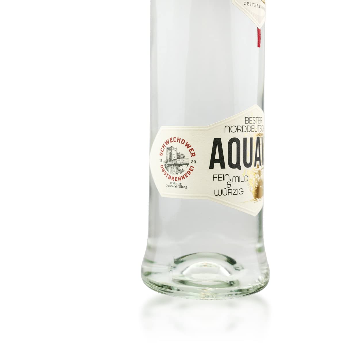Bester norddeutscher Aquavit 0,5l + 2 Bouquetgläser Geschenkkarton (40% Vol) Geschenkset mit Gläsern - Präsent 500ml | Schwechower Brennerei (1229)