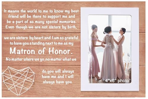 Not Sisters By Birth,Bridesmaid Picture Frame Gift from Bride,Bachelorette Party
