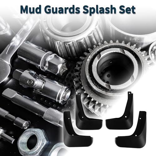 Image of Mud Flaps Splash Guards for Volkswagen Polo(Hatchback) 2014-2018 W /Mount Accessories Mud Guards Front and Rear 1 Set